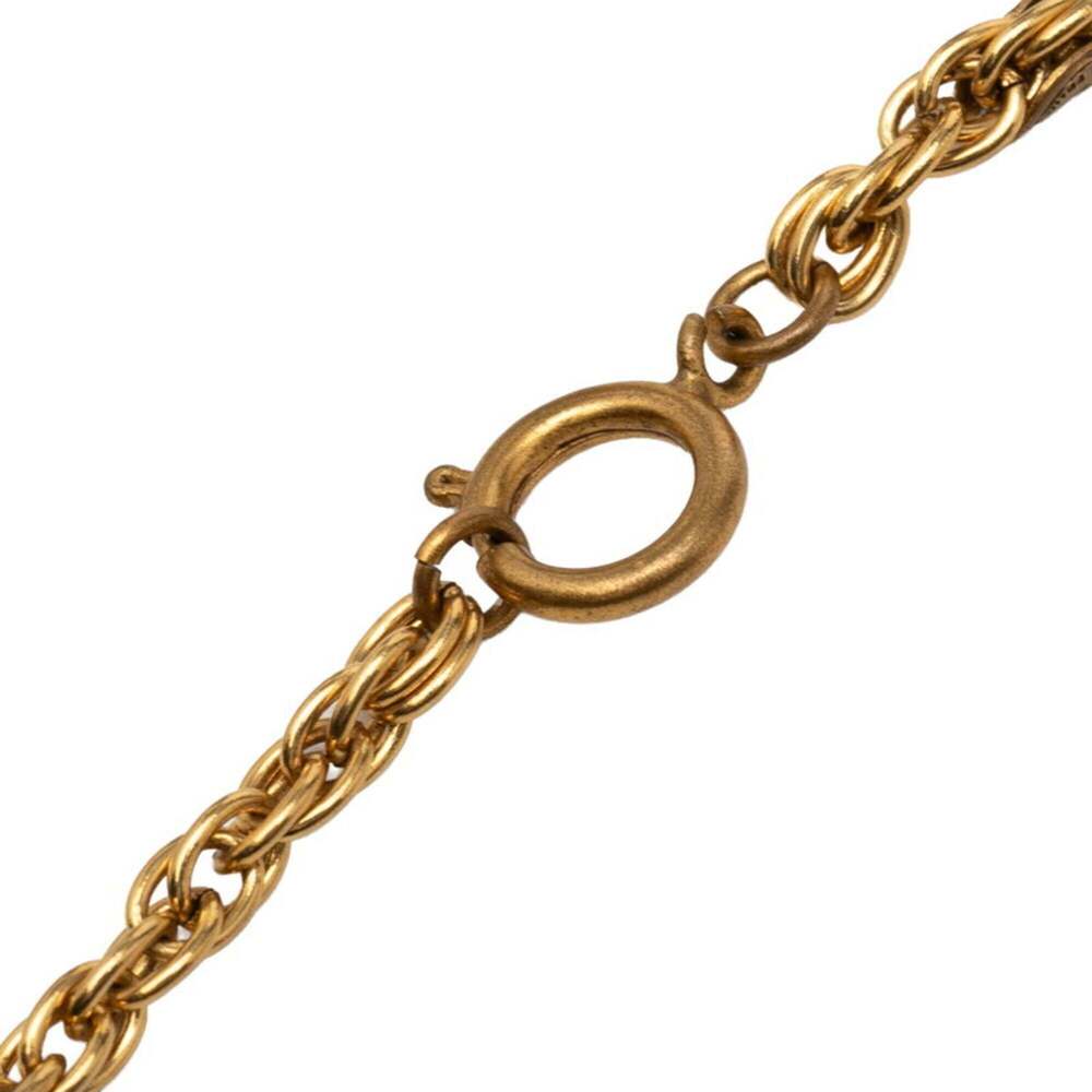 CHANEL Authentic Gold Logo Necklace - Picture 4 of 6